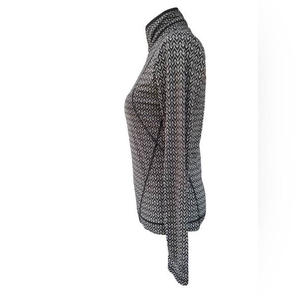 NILS Half-Zip Base Layer Ling Sleeve white Black Pattern Size XS - Picture 3 of 7